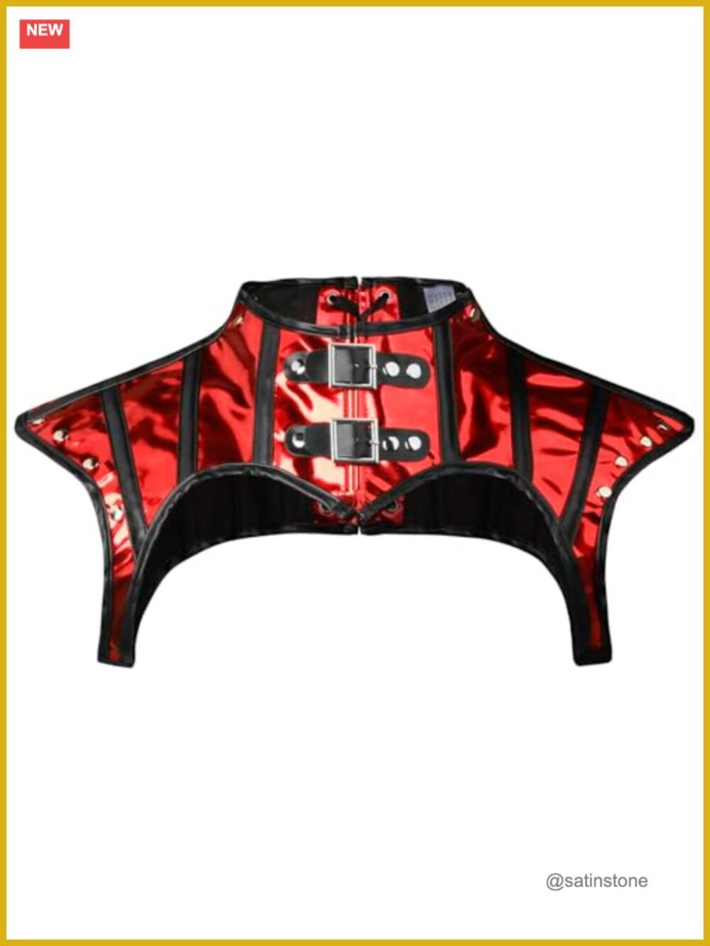 Steampunk Gothic PU Leather Shoulder Jacket Shrug Armor